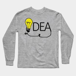 Idea- electrical light bulb art Long Sleeve T-Shirt